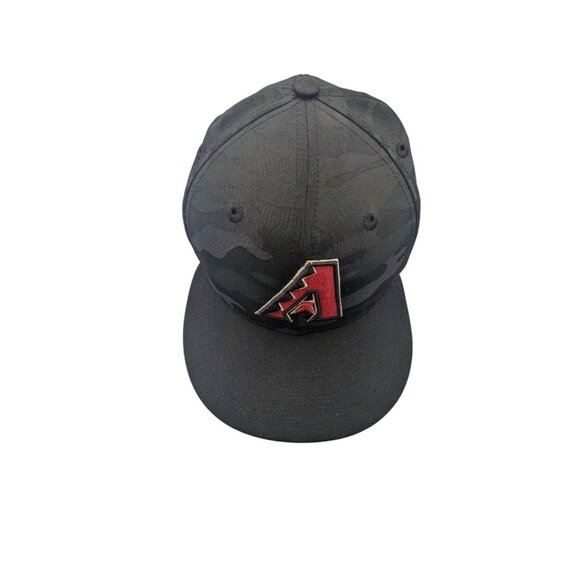 Arizona Diamondbacks New Era 59FIFTY Camo Fitted Hat 7 1/2 Black on black - Picture 2 of 8